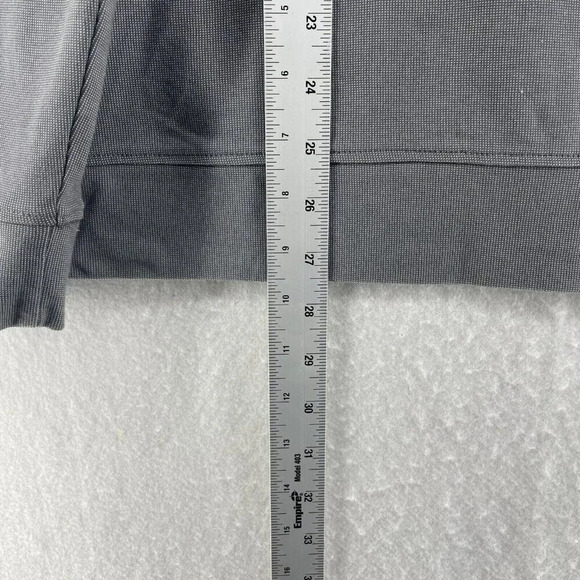 Calvin Klein Sweatshirt Men's Sz M Gray Palin Quarter Zip Regular Fit Pullover - Picture 5 of 12